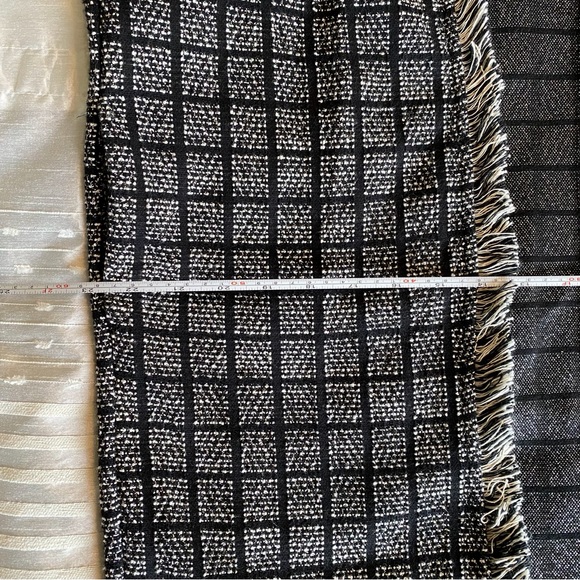 Zara Basic Black and Beige Tweed Long Open Cardigan / Duster - Picture 10 of 12